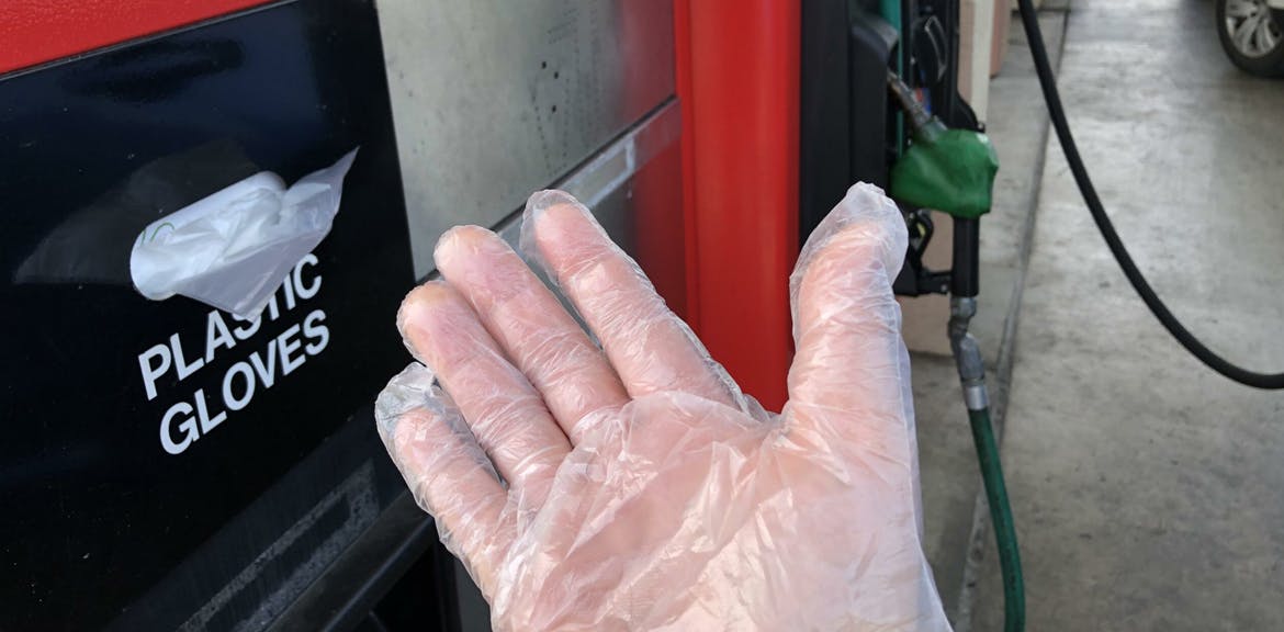 Hygiene precautions at fuel stations