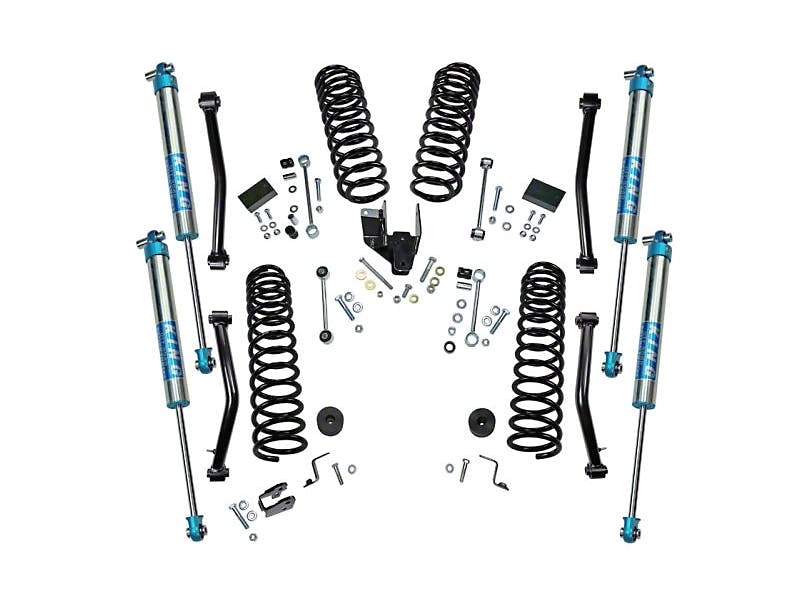 SuperLift 4-Inch Dual Rate Coil Spring Suspension Lift Kit with King 2.0 Shocks