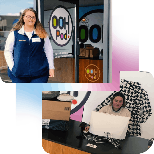 Meet the team At OOHPod Jonesborough - Maureen & Kerri