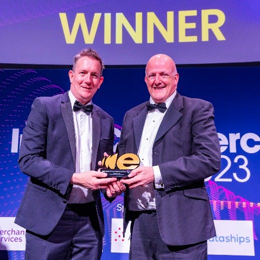 Irish eCommerce Awards 2023 - Winner, John Tuohy with Kevin Traynor