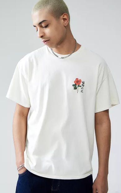 UO Multi Flower T-Shirt from urban outfitters uk