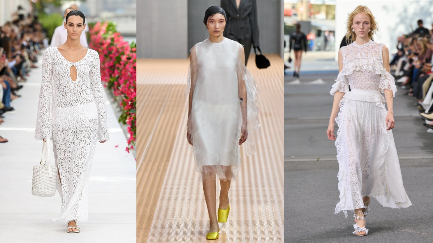 all in white spring/summer 2024 fashion