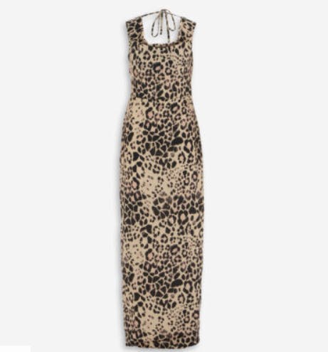 Cream & Black Animal Pattern Dress from tk maxx uk