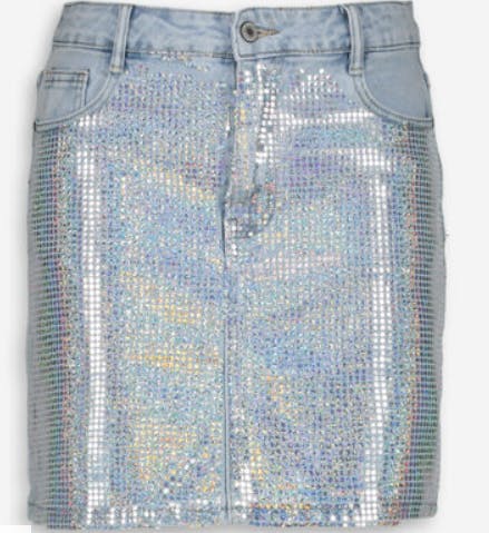 Light Blue Embellished Mini Skirt from tk maxx uk