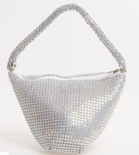 Silver Embellished Grab Bag from tk maxx uk