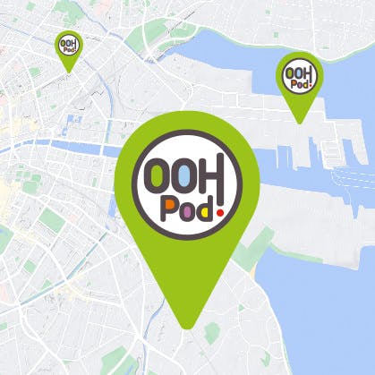 Map with OOHPod pointer