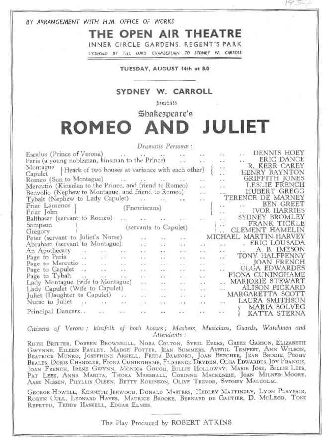 Jean Summers in Romeo and Juliet