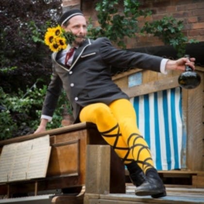 Max Webster in Twelfth Night re-imagined for everyone aged six and over