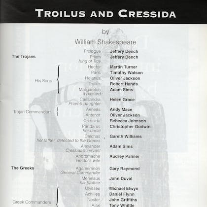 Mel Churcher in Troilus and Cressida