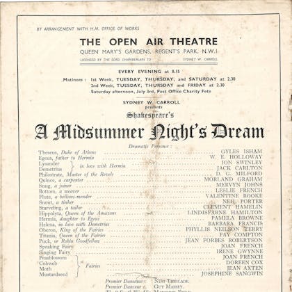 Lindisfarne Hamilton in A Midsummer Night's Dream