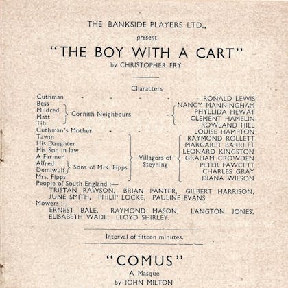 Clement Hamelin in The Boy with a Cart
