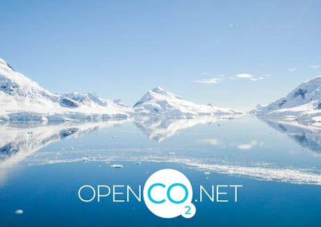 Glaciers and the OpenCO2.net logo