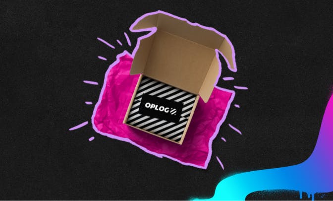 a box with a logo on it