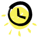 yellow clock icon