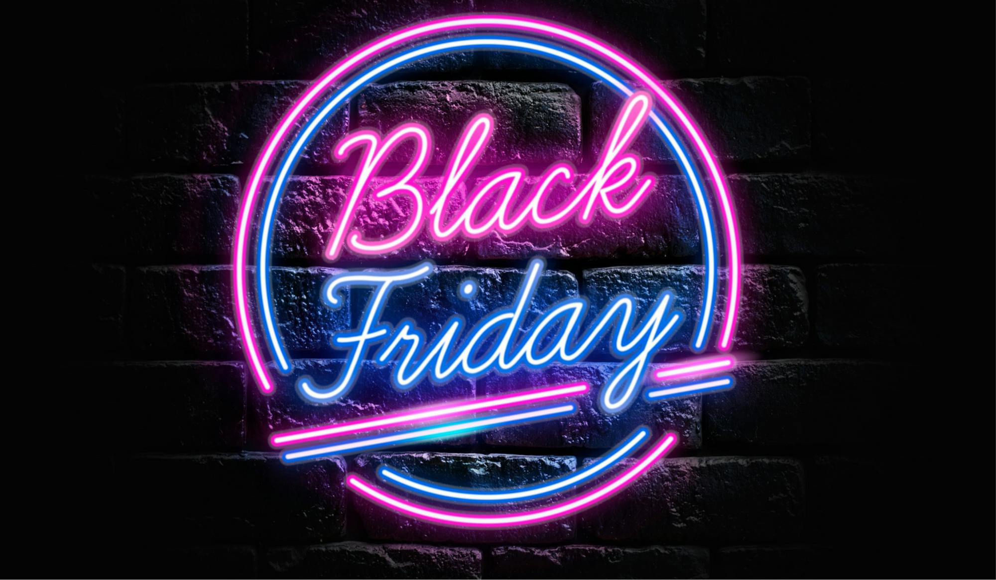 neon black friday sign