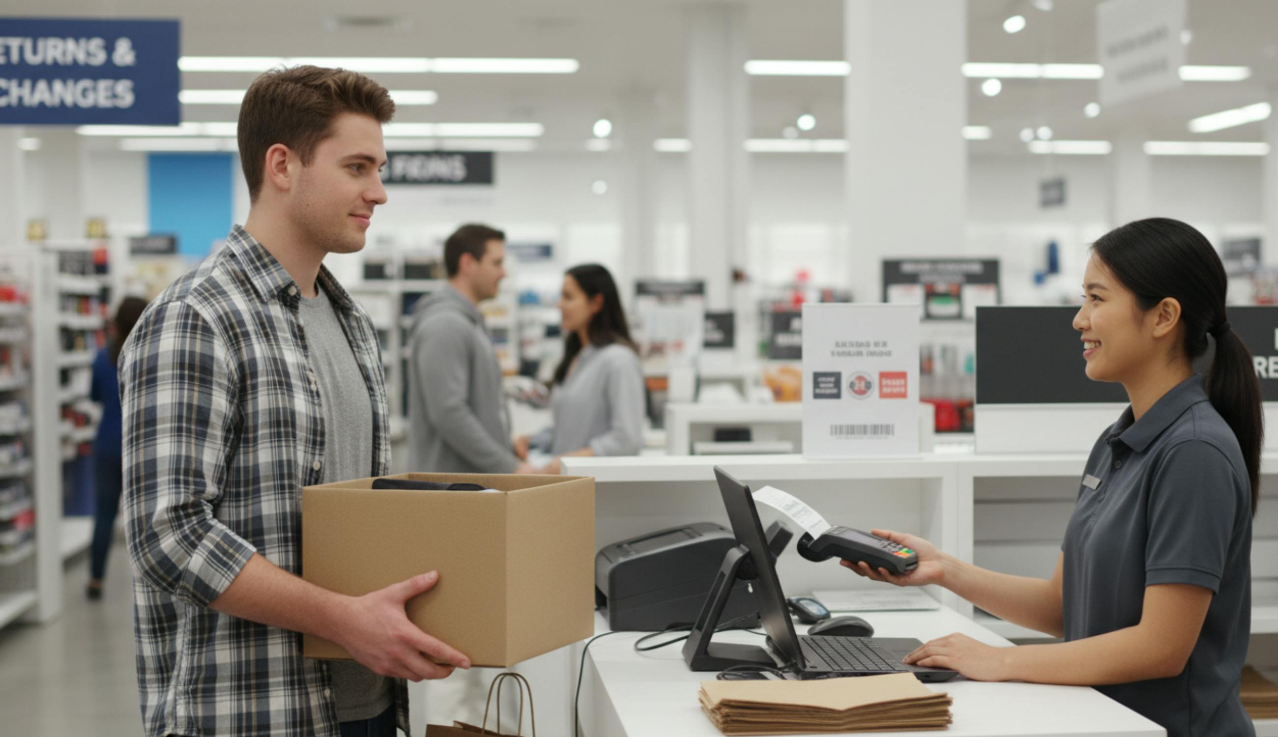 Adam aldığı ürünü geri iade ediyor