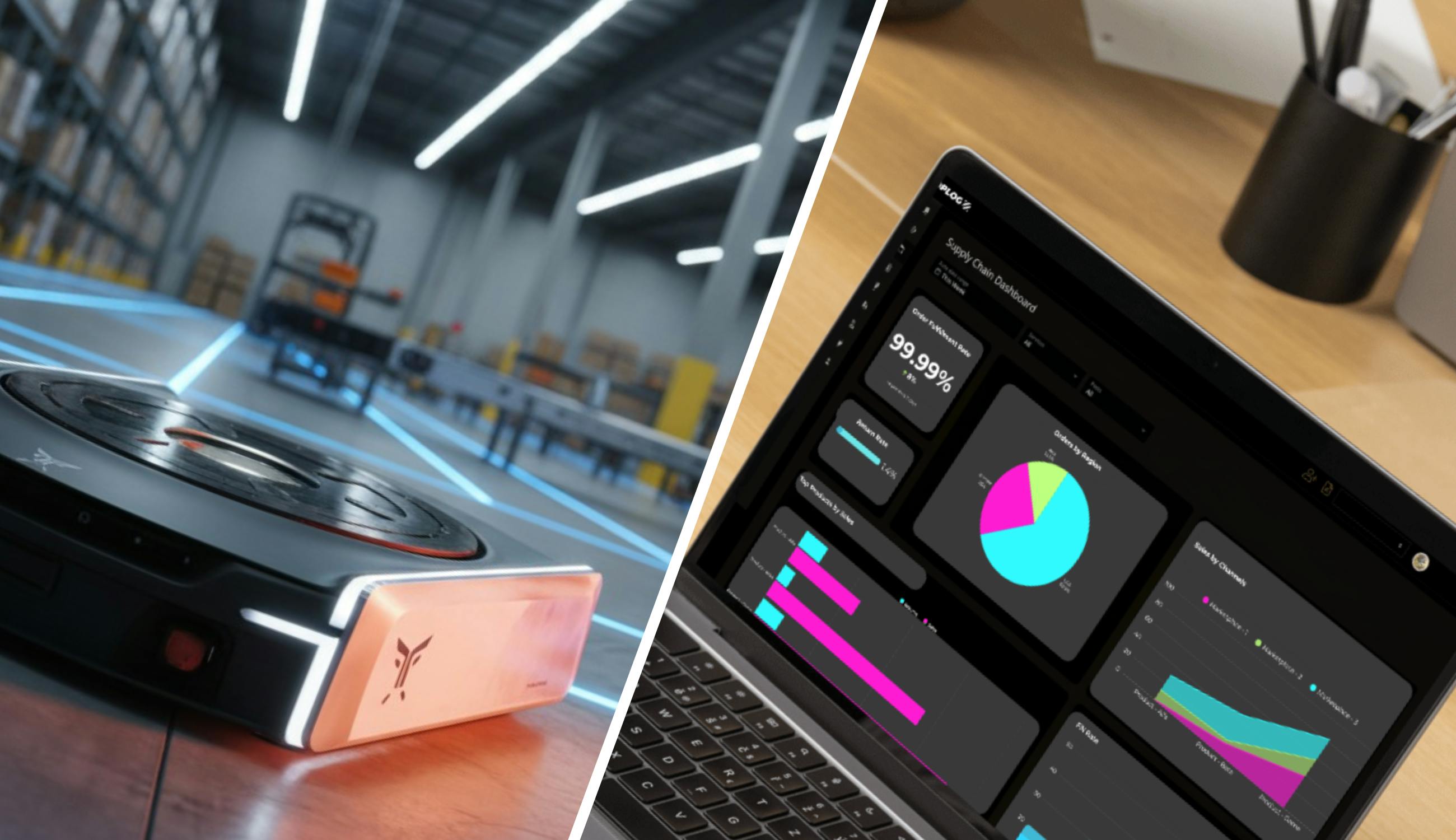 OPLOG fulfillment robotu TARQAN ve sipariş takip sistemi OPLOG One