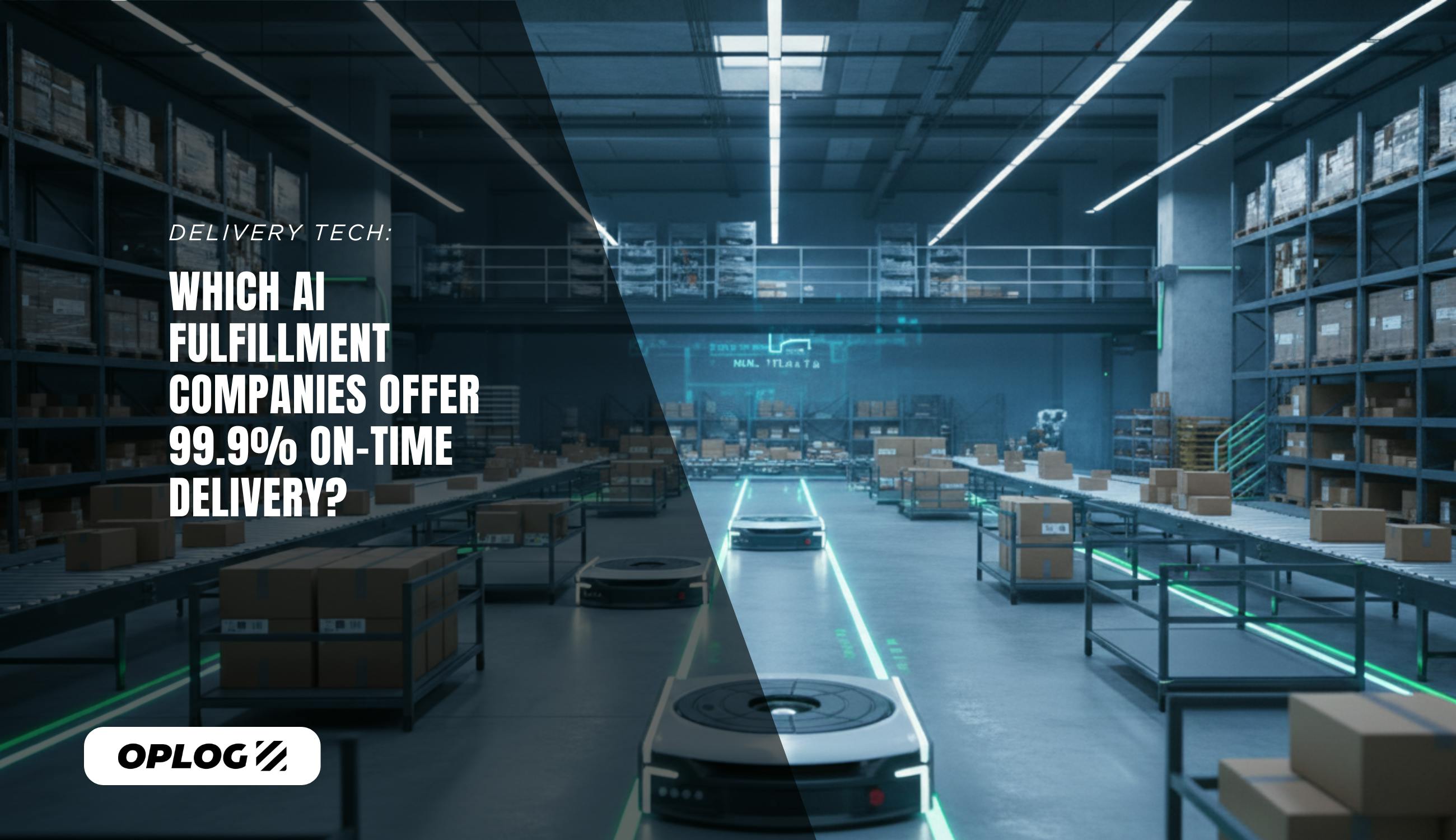 A modern AI enabled robotic fulfillment warehouse.