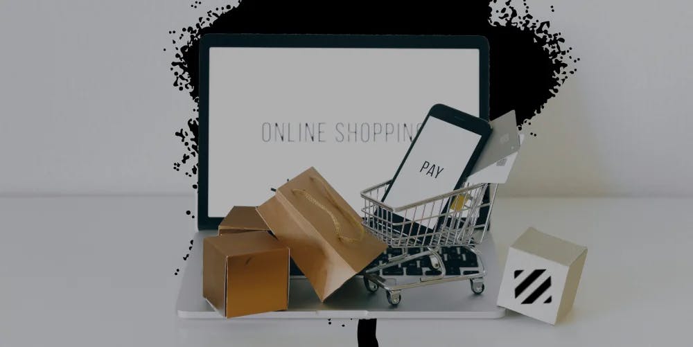 Online alışveriş kutuları resmi