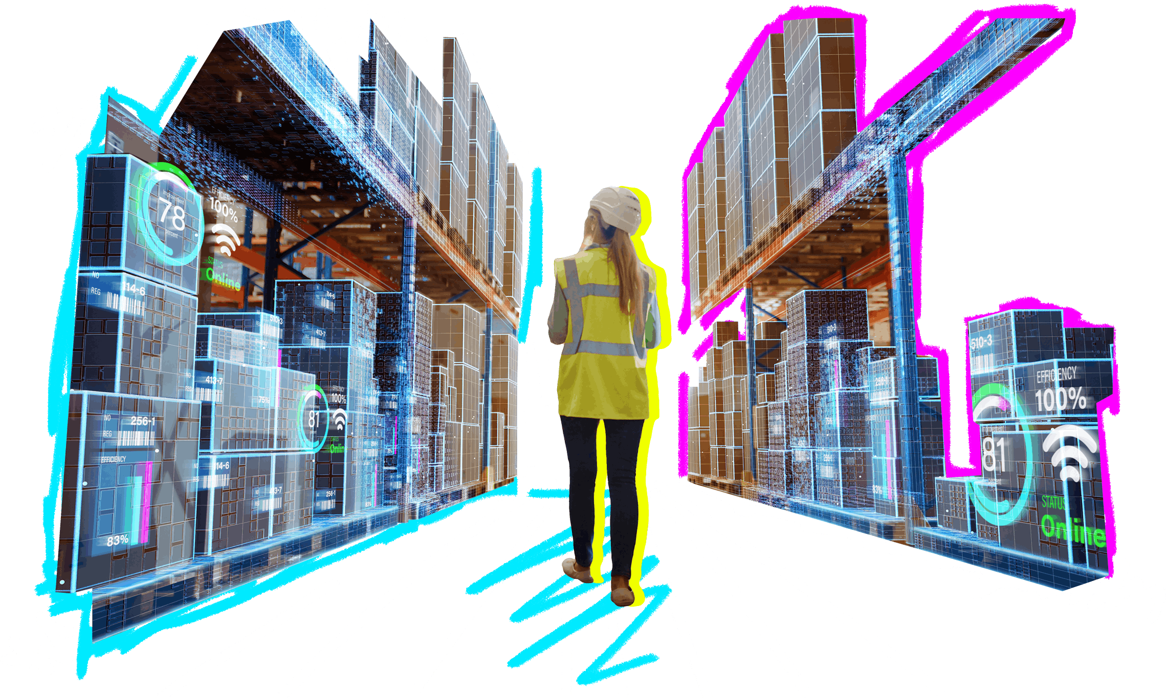 Depo da gezinen kişi resmi