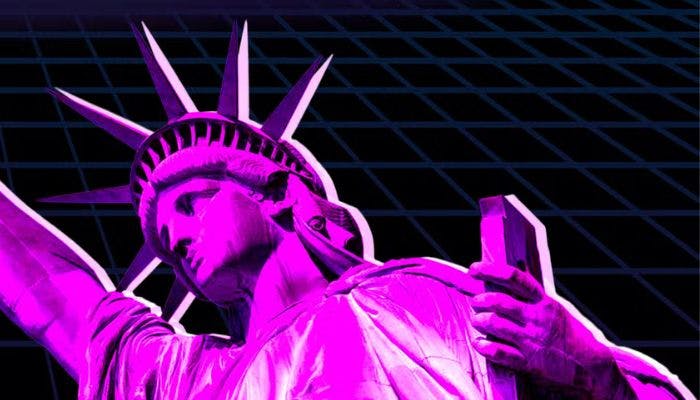 özgürlük heykeli yakın açıdan, renkli