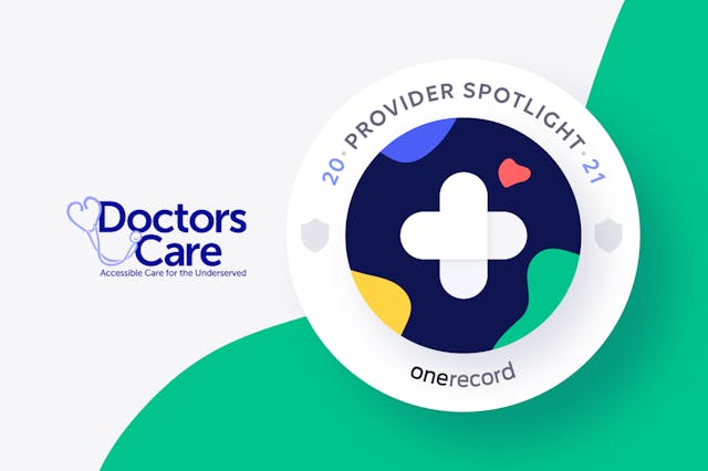 Doctors Care OneRecord Provider Spotlight Medallion