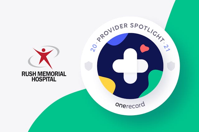 Rush Memorial Hospital OneRecord Provider Spotlight Medallion 