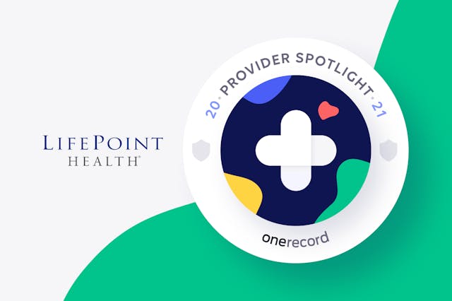 LifePoint Health OneRecord Provider Spotlight Medallion 