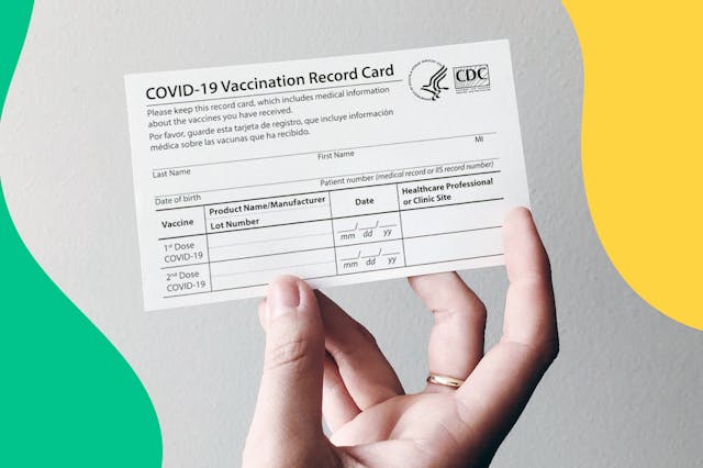COVID 19 Vaccination Card - Paper Immunization Record