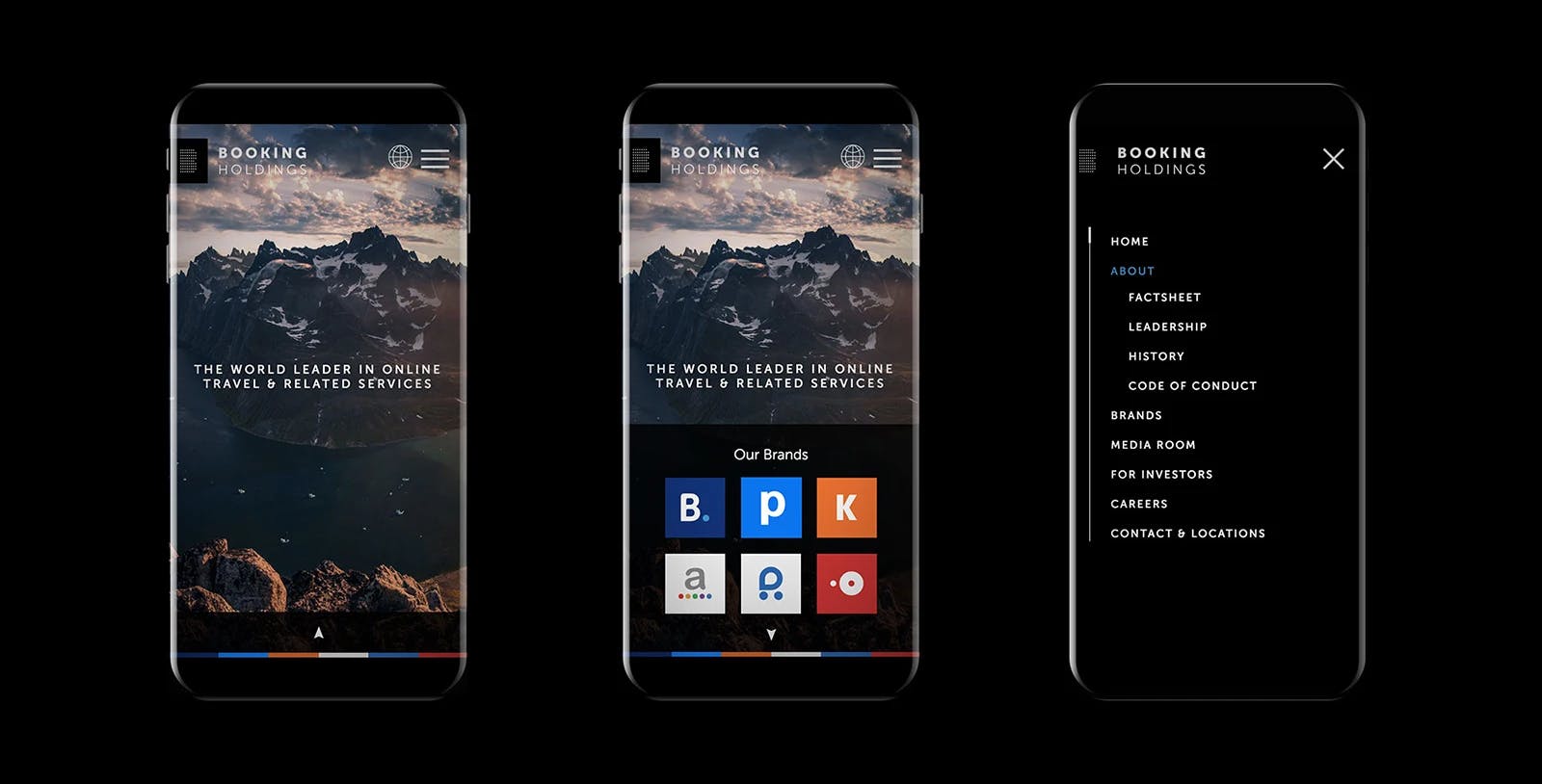BHI Website mobile views