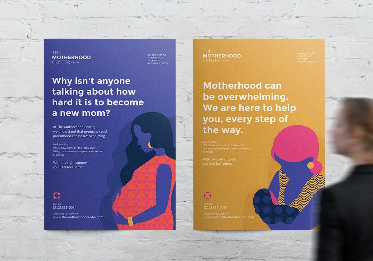 Two Motherhood Center posters