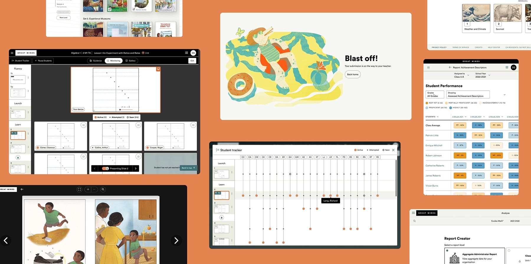 Ui Screens for Great Minds education app design