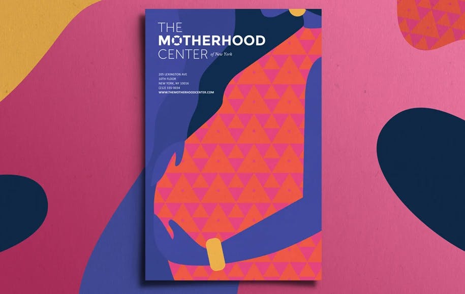 The Motherhood Center poster design
