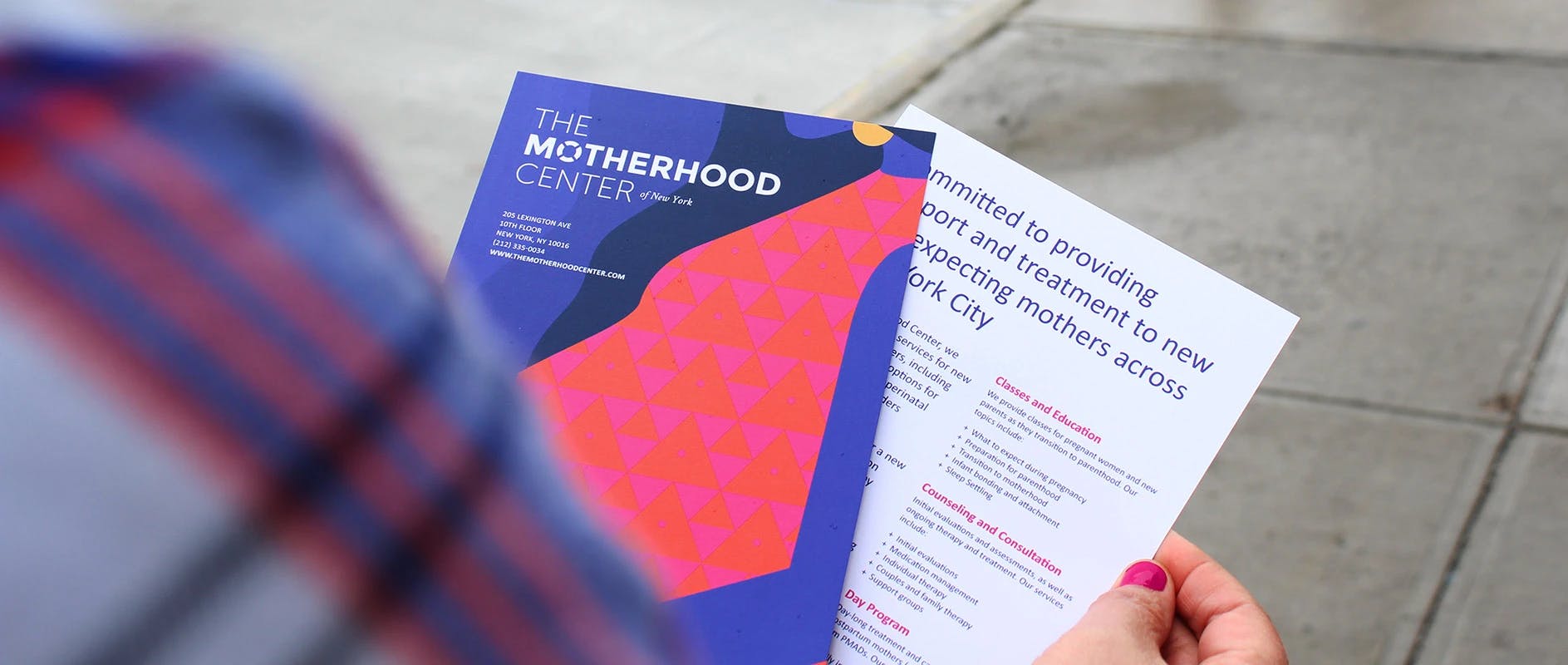 The Motherhood Center branding design