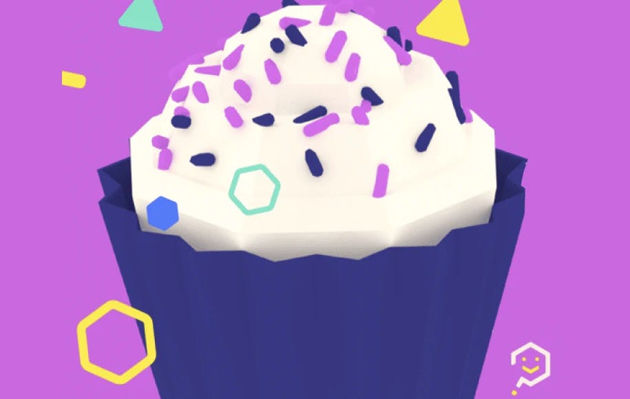 Tech Explorers cupcake birthday graphic