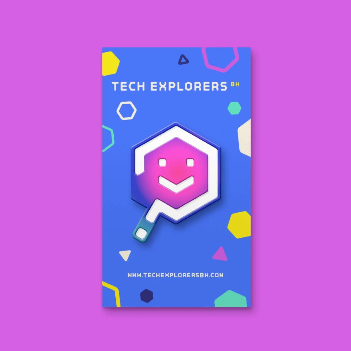 Tech Explorers Enamel Pin Design