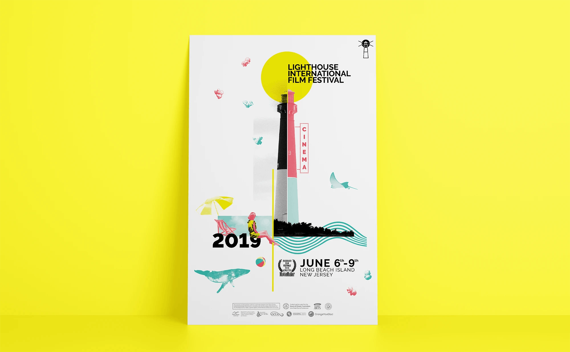 Lighthouse Internation Film Festival, Poster and Branding by OrangeYouGlad