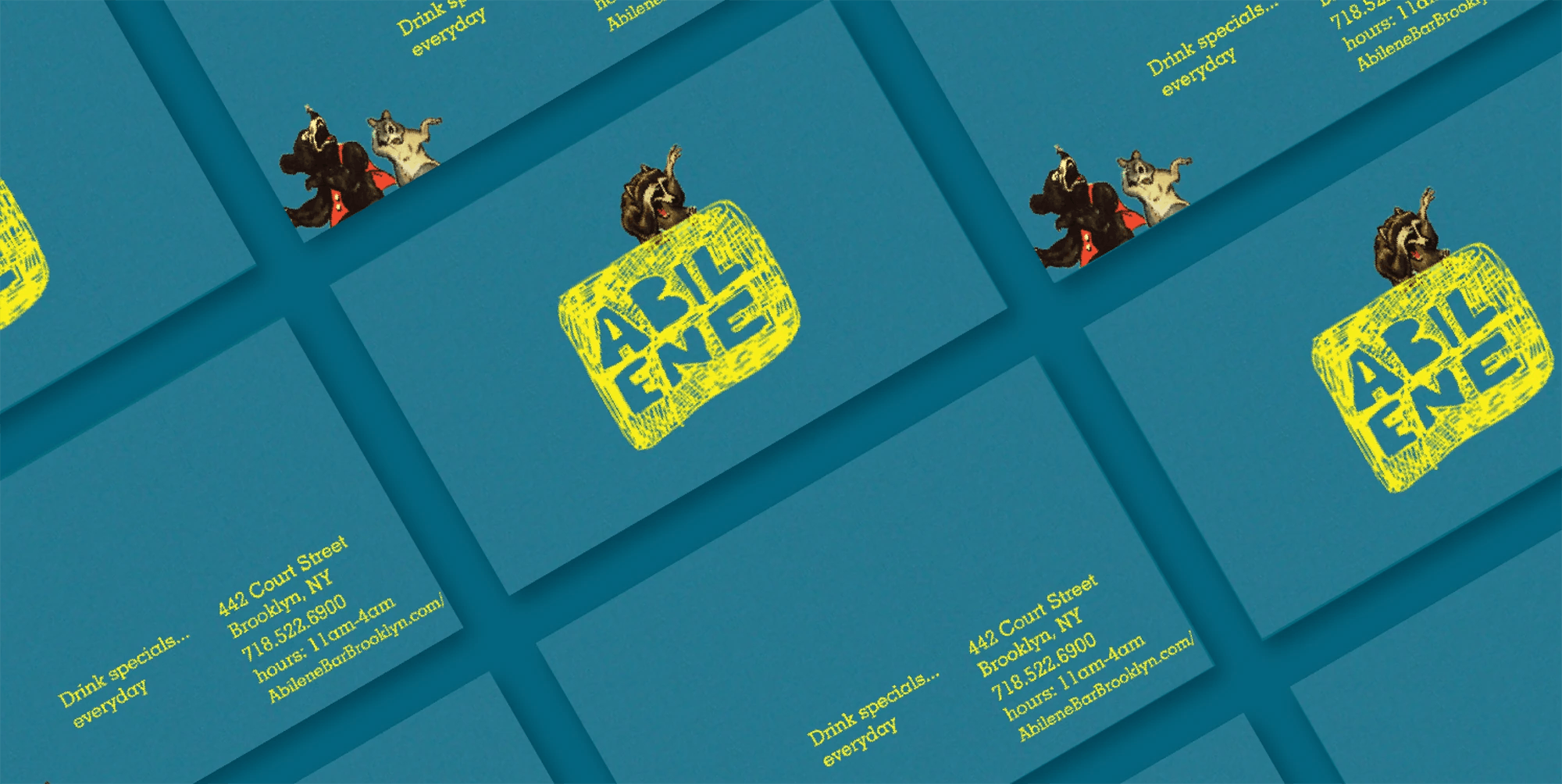 Abilene Bar Brooklyn Business Cards