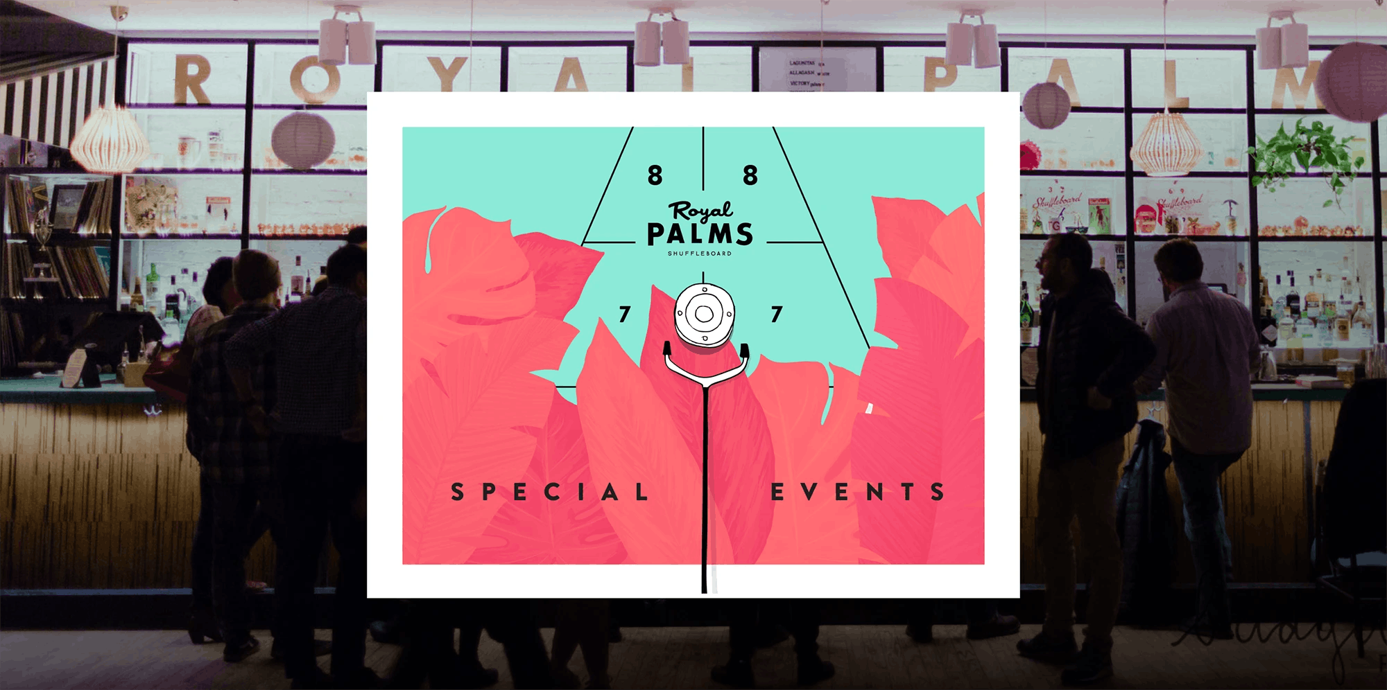 Royal Palms Party Brochure Photo and graphic