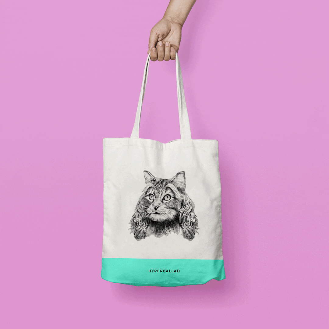 Hyperballad tote bags
