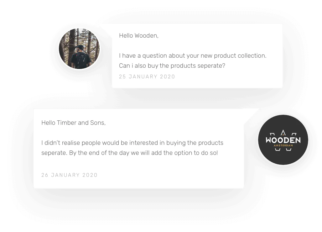Communicate directly with brands