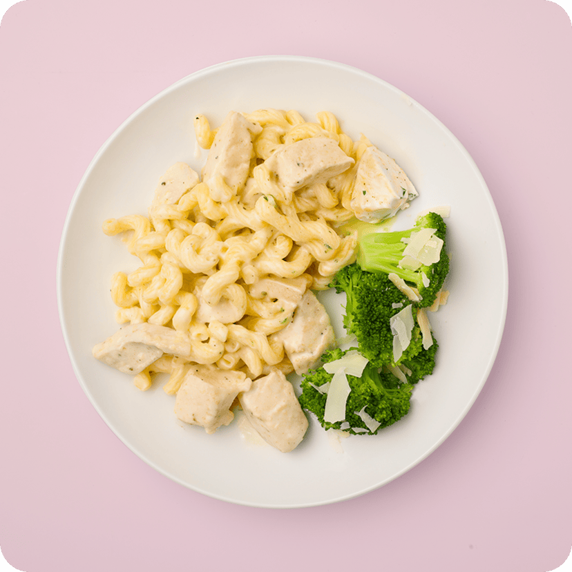 Chicken Alfredo Cavatappi & Broccoli