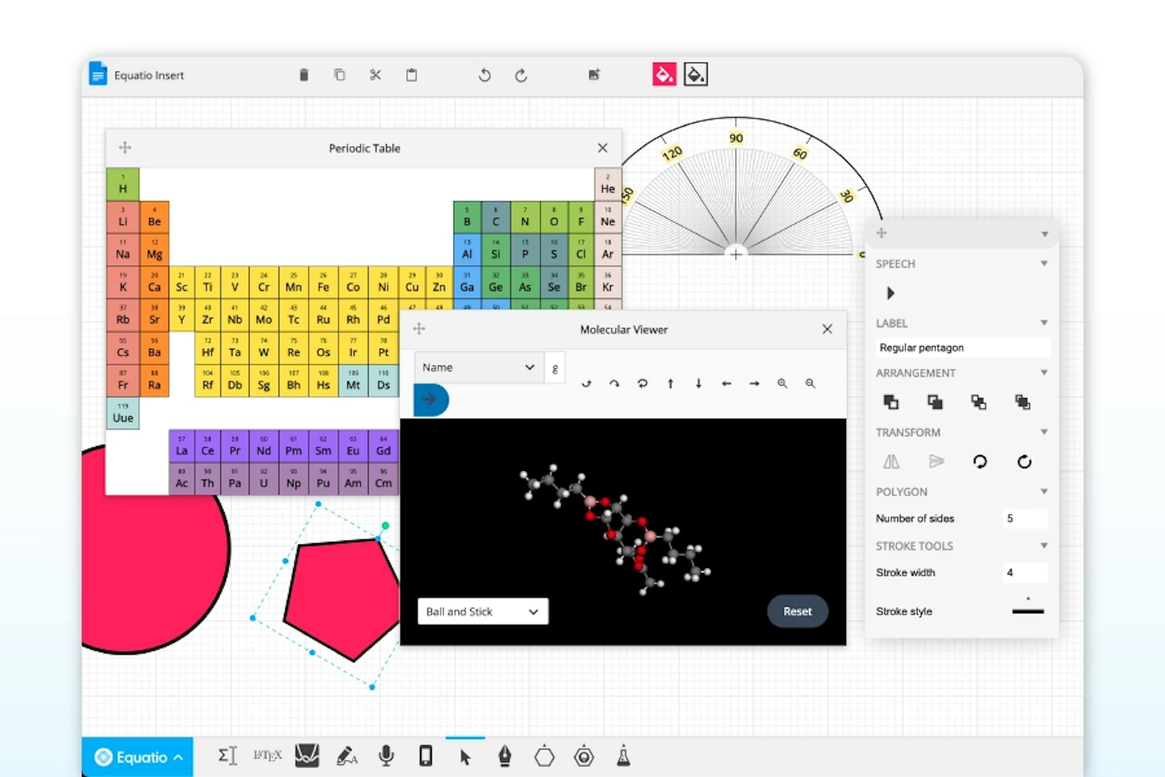 Equatio math space