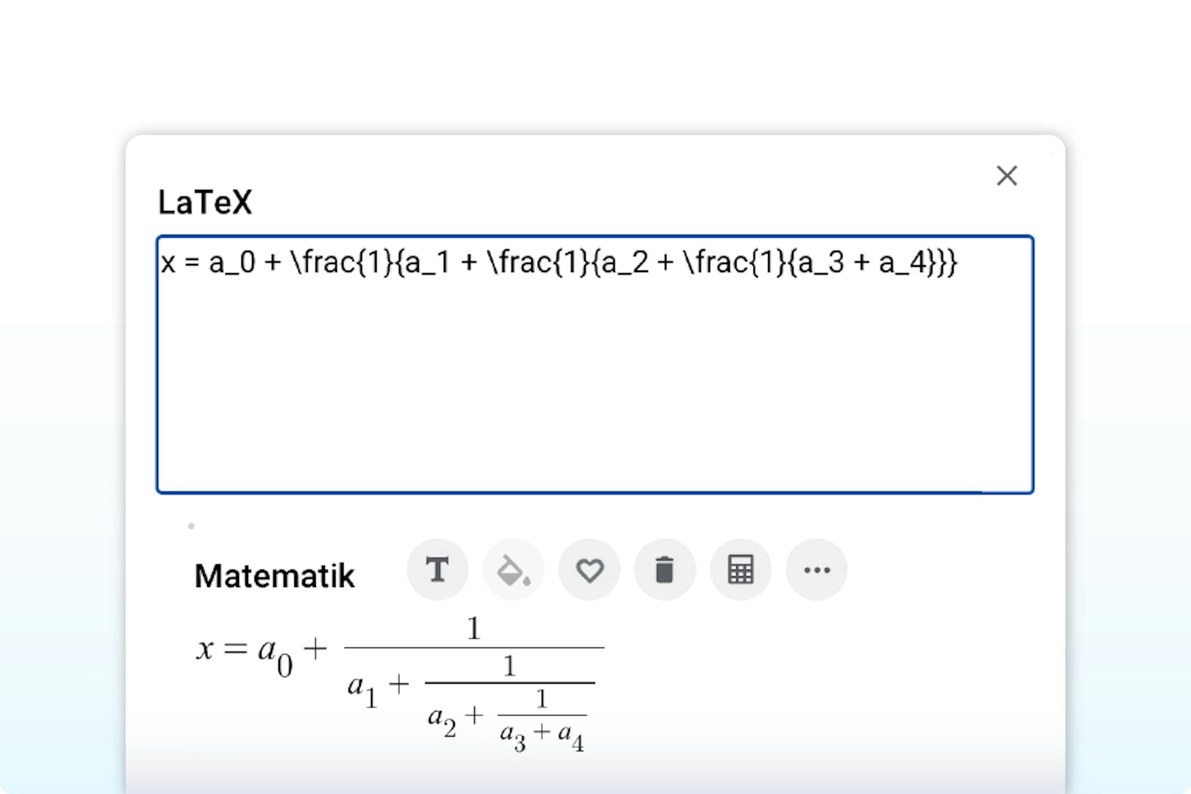 Equatio Latex editor