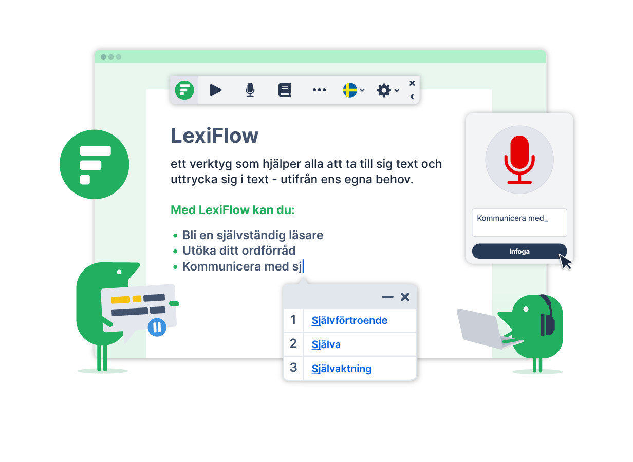 Illustration of Lexiflow main functions
