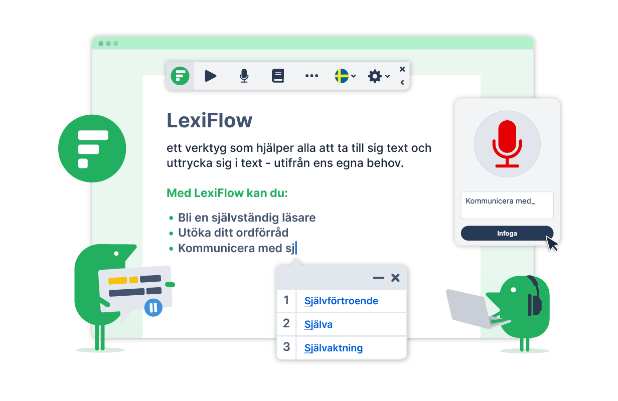 Illustration of Lexiflow main functions