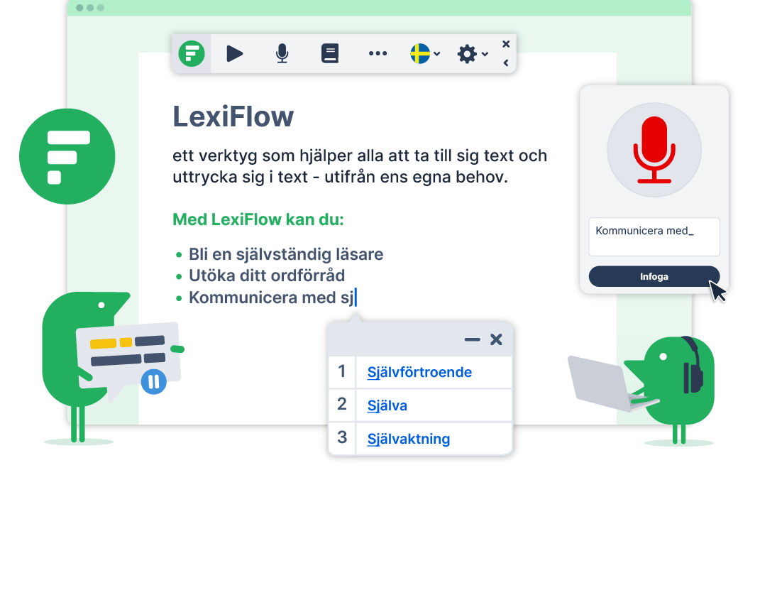 Illustration of Lexiflow main functions