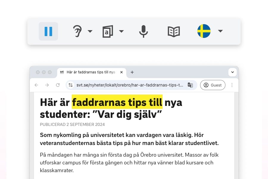AppWriter Uppläsning