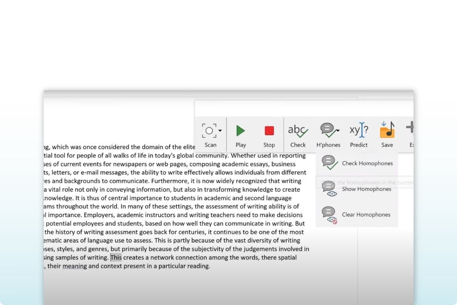 Claro Read Rätttavningskontroll