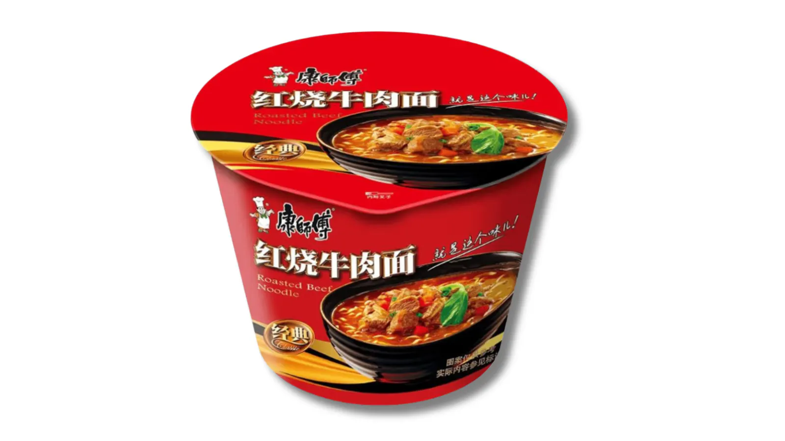 Master Kong braised beef noodle bowl
